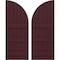 Ekena Millwork Americraft 6-Board (3 Batten) Wood Joined Board-n-Batten Shutters w/ Arch Top, ARW401BQ621X77WRH, PR ARW401BQ621X77WRH - alternate 1